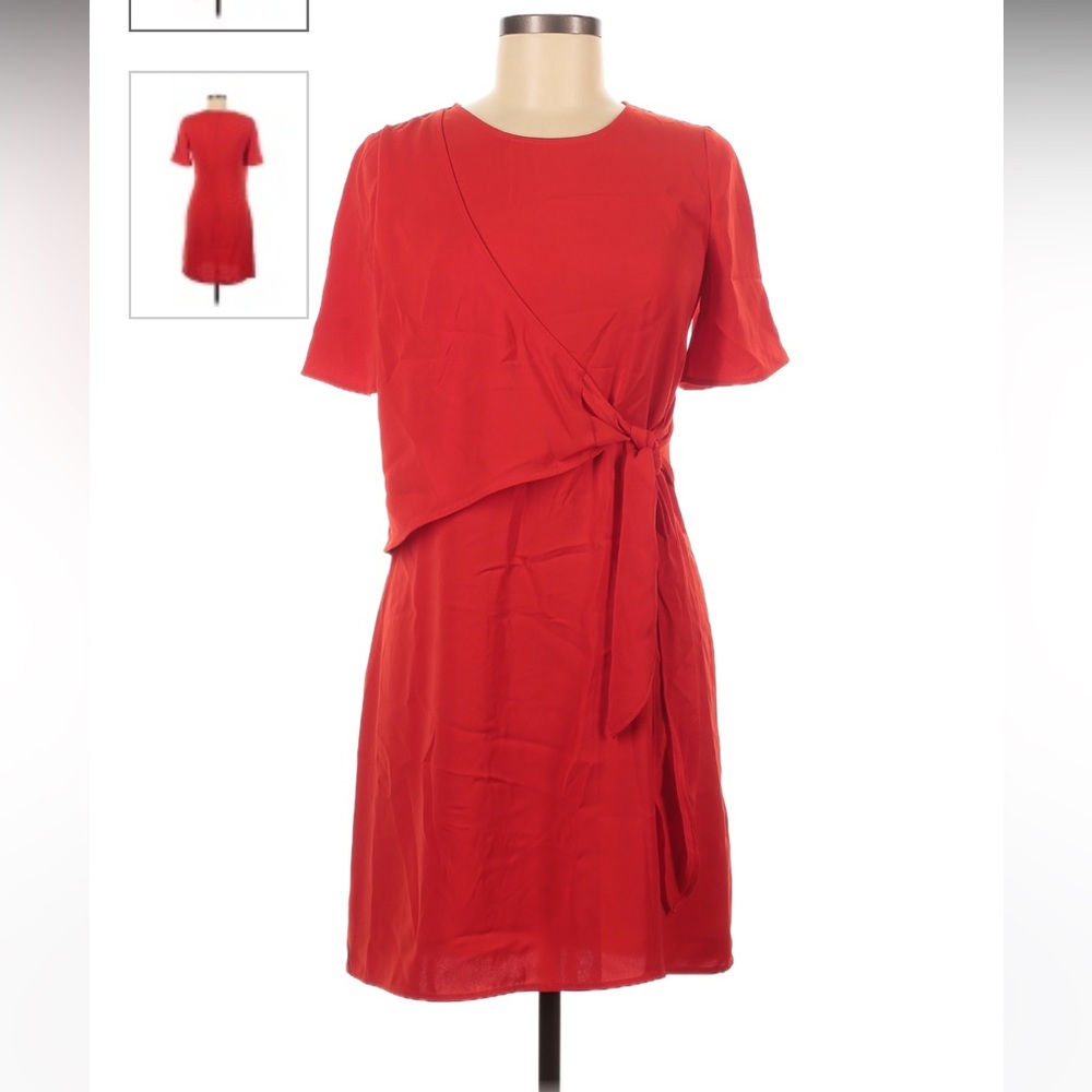 NWT Warehouse red side tie dress